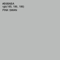 #B9BABA - Pink Swan Color Image